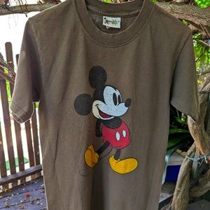 Walt Disney World Mickey Mouse Olive green T-shirt size small